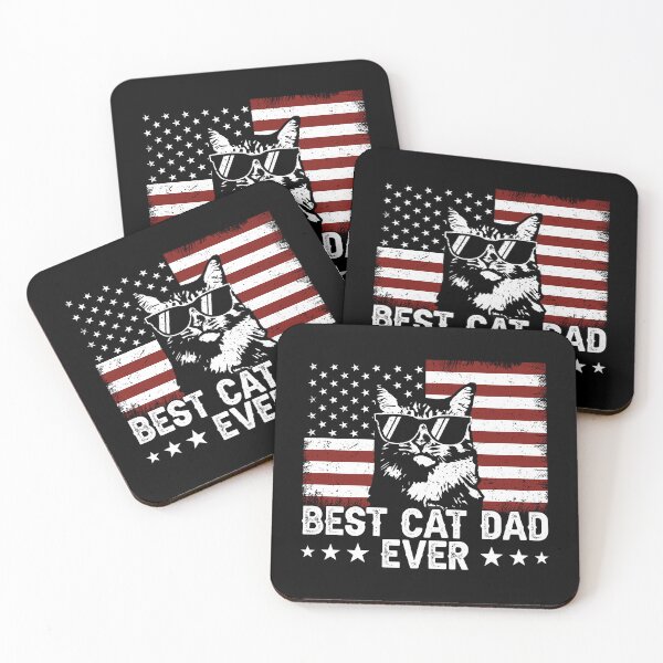 Item preview, Best Cat Dad Ever American Patriotic Cat Owner Father designed and sold by 76Valeria.