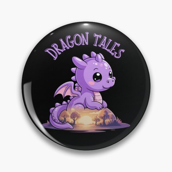 Item preview, Dragon Tales Purple Cute Kawaii designed and sold by AgataMRCH.