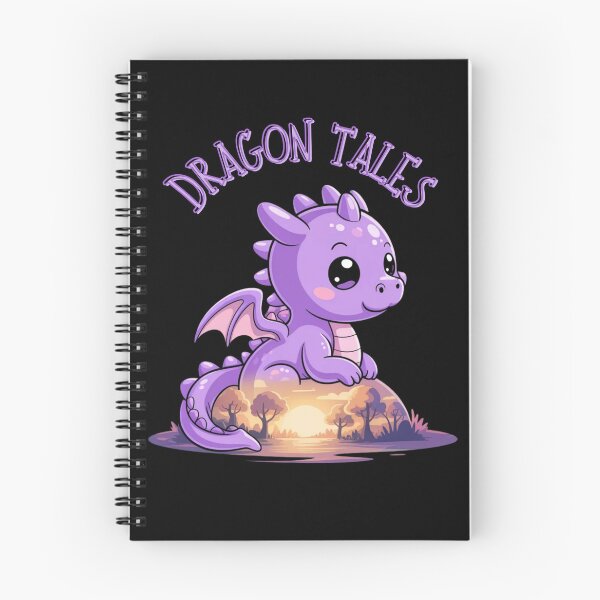 Item preview, Dragon Tales Purple Cute Kawaii designed and sold by AgataMRCH.