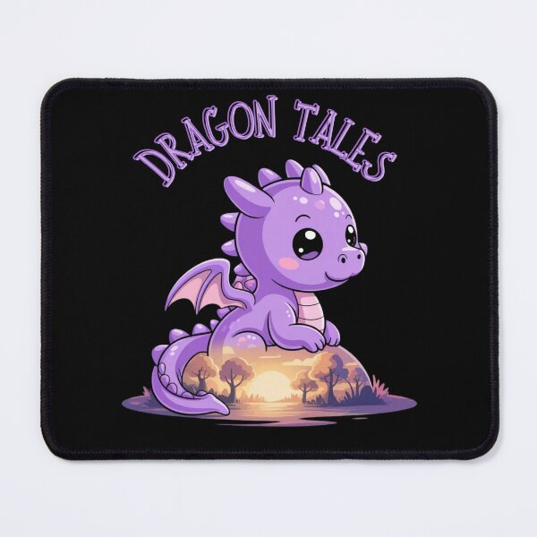 Item preview, Dragon Tales Purple Cute Kawaii designed and sold by AgataMRCH.