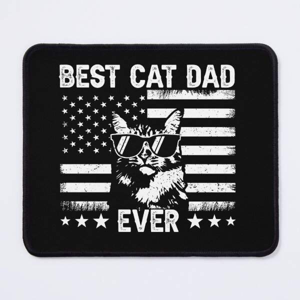 Item preview, Best Cat Dad Ever American Flag Patriotic Cat Lover Father designed and sold by 76Valeria.