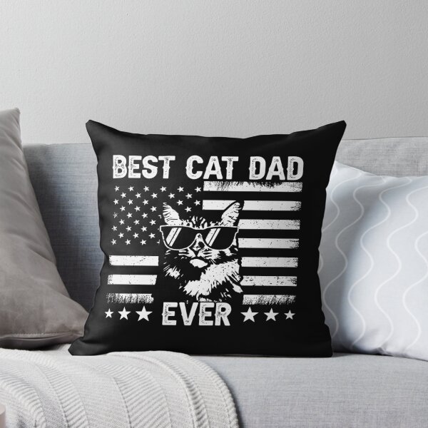 Item preview, Best Cat Dad Ever American Flag Patriotic Cat Lover Father designed and sold by 76Valeria.