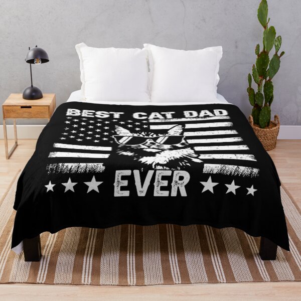 Item preview, Best Cat Dad Ever American Flag Patriotic Cat Lover Father designed and sold by 76Valeria.