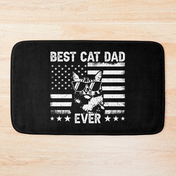 Item preview, Best Cat Dad Ever American Flag Patriotic Cat Lover Father designed and sold by 76Valeria.