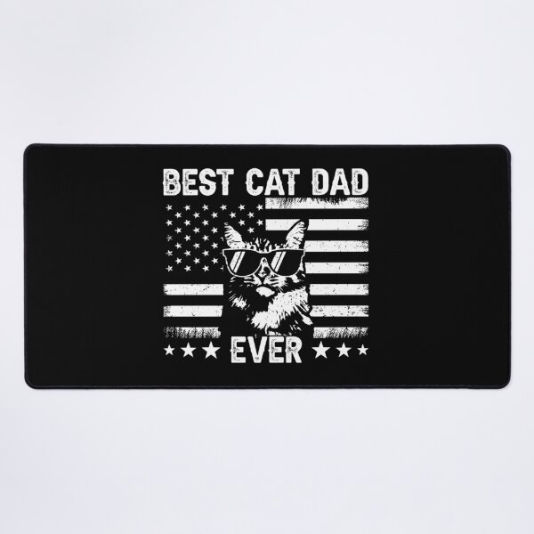 Item preview, Best Cat Dad Ever American Flag Patriotic Cat Lover Father designed and sold by 76Valeria.