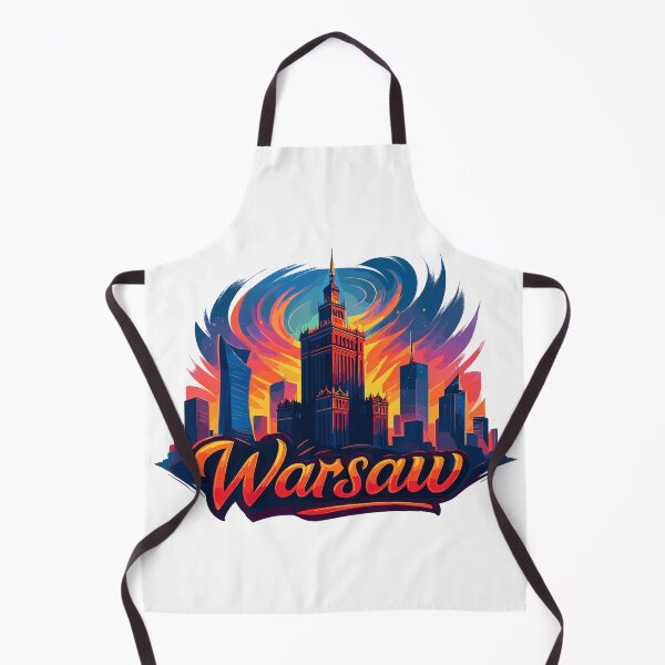 Item preview, Warsaw Skyline Art – Colorful & Modern designed and sold by Pineapple-Tree.