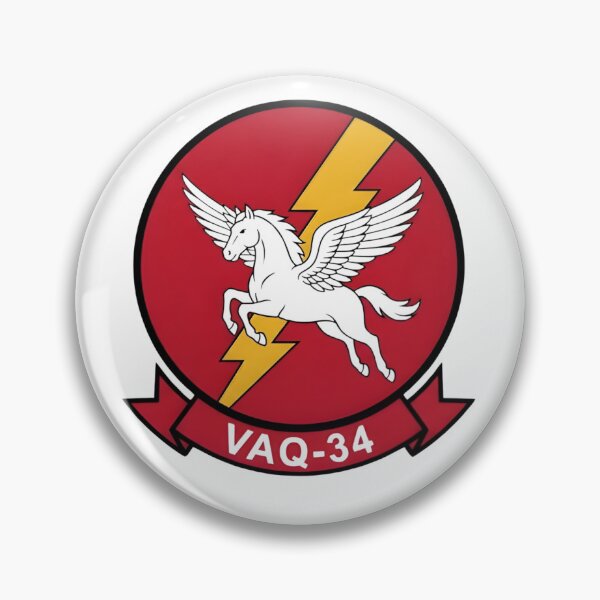 Item preview, Official Insignia of US Navy Tactical Electronic Warfare Squadron 34 (VAQ-34) "Flashbacks" designed and sold by CharlieDesings.