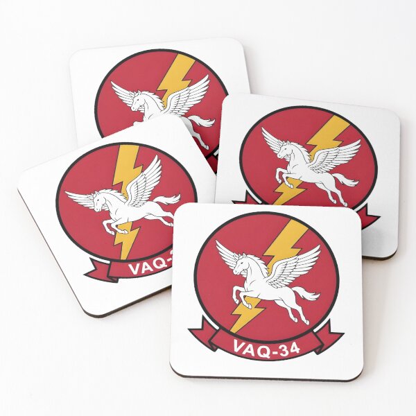 Item preview, Official Insignia of US Navy Tactical Electronic Warfare Squadron 34 (VAQ-34) "Flashbacks" designed and sold by CharlieDesings.