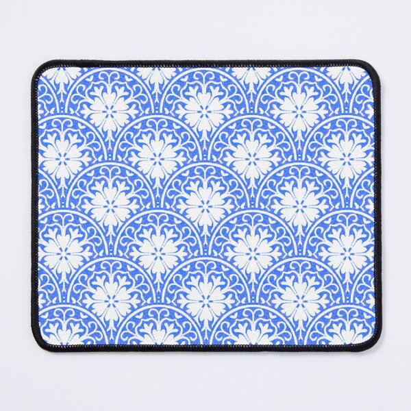 Item preview, Blue Floral Geometric Pattern – Elegant Seamless Decorative Design designed and sold by Aom Road.
