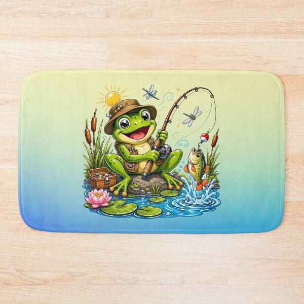 Item preview, Frog Fishing designed and sold by skkyfaithArtz.