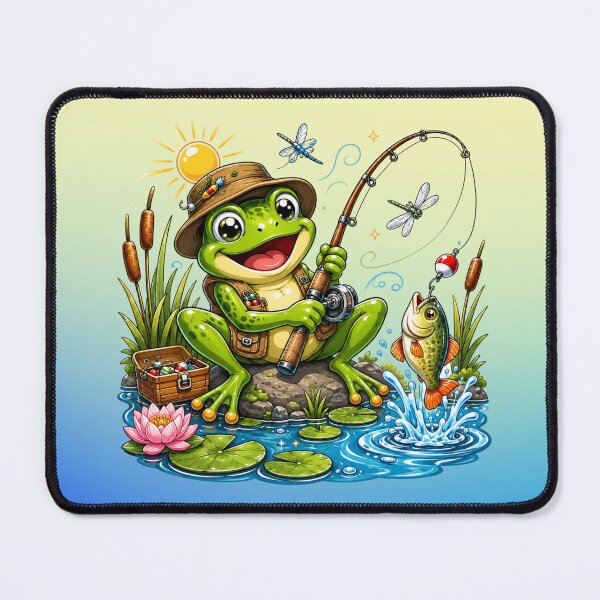 Item preview, Frog Fishing designed and sold by skkyfaithArtz.