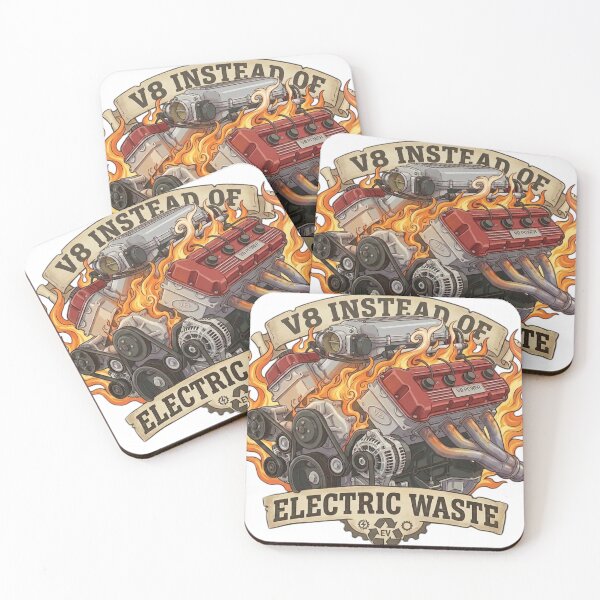 Item preview, V8 Instead of EV – Electric Waste designed and sold by ShirtsUp-Lane.