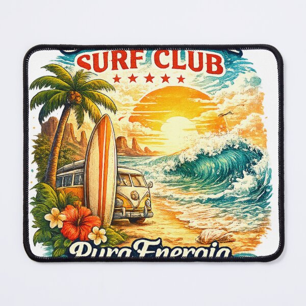 Item preview, Summer Surf Club PuraEnergia T-Shirt designed and sold by Puraenergia Stickers.