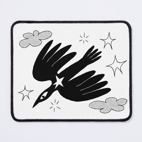 Item preview, Minimal Bird with Stars Illustration T-Shirt Design designed and sold by Mea Jordaan.
