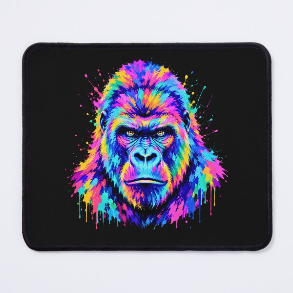 Item preview, Vibrant Gorilla Face Urban Wildlife designed and sold by JerdbordinShop.