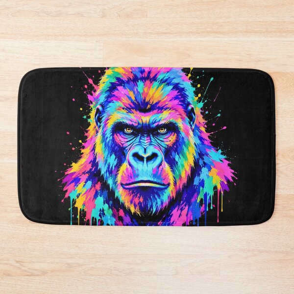 Item preview, Vibrant Gorilla Face Urban Wildlife designed and sold by JerdbordinShop.