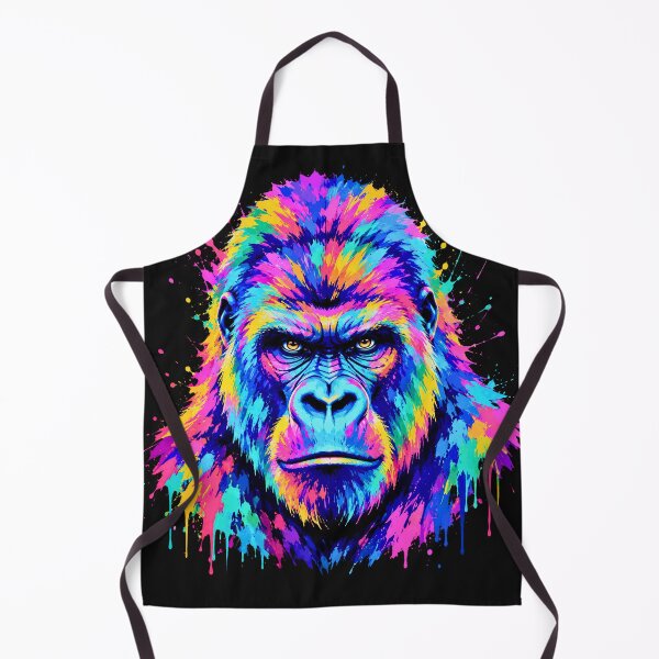 Item preview, Vibrant Gorilla Face Urban Wildlife designed and sold by JerdbordinShop.