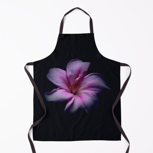 Item preview, Pink Hibiscus on Dark Background — Purple Floral Botanical Photography Print Wall Art Poster designed and sold by CunningMaskPrints.