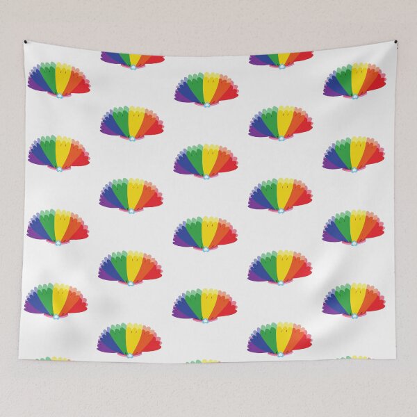 Item preview, 70s Retro Rainbow Fan - Colorful Geometric Abstract Art designed and sold by SolutionsArt.