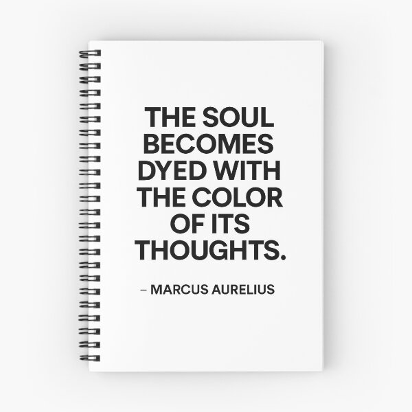 Item preview, Color Of Your Thoughts Marcus Aurelius Stoic Wisdom (Black Font) designed and sold by TshirtsLabs.