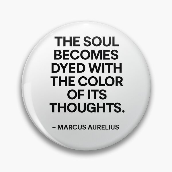 Item preview, Color Of Your Thoughts Marcus Aurelius Stoic Wisdom (Black Font) designed and sold by TshirtsLabs.