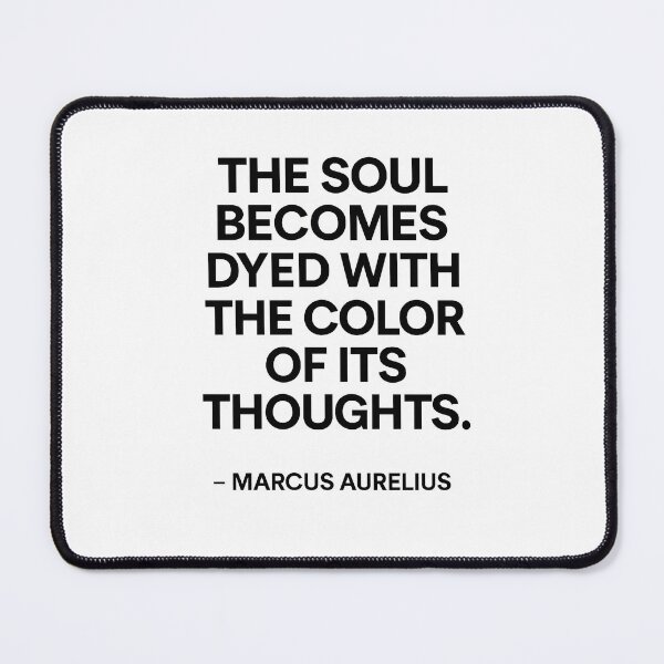 Item preview, Color Of Your Thoughts Marcus Aurelius Stoic Wisdom (Black Font) designed and sold by TshirtsLabs.