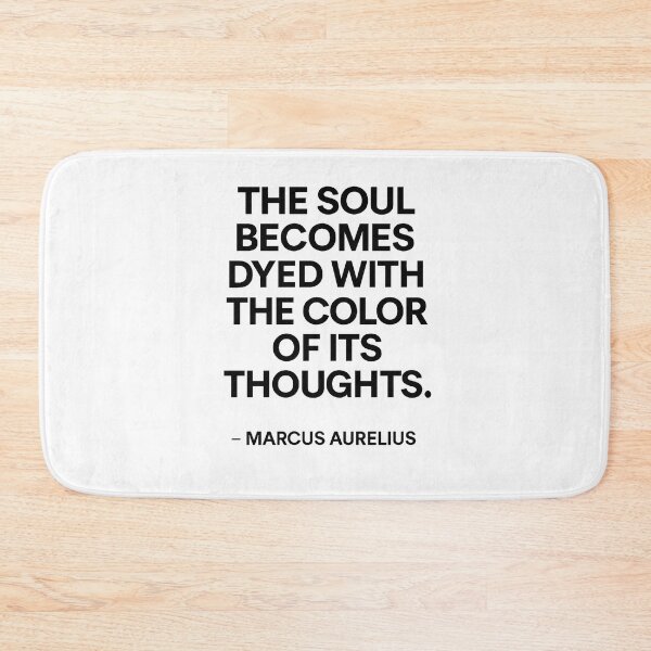 Item preview, Color Of Your Thoughts Marcus Aurelius Stoic Wisdom (Black Font) designed and sold by TshirtsLabs.