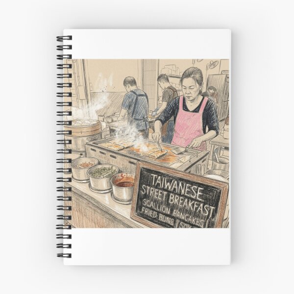 Item preview, Authentic Taiwan Street Breakfast Stall Sketch designed and sold by TaiwanMemory.