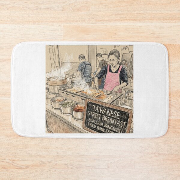 Item preview, Authentic Taiwan Street Breakfast Stall Sketch designed and sold by TaiwanMemory.
