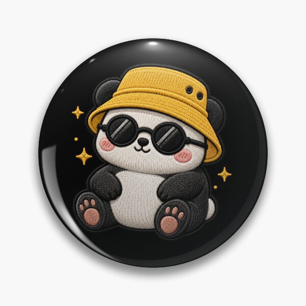 Item preview, Sleepy Panda Embroidery Patch Cute Kawaii designed and sold by ColorSplash123.
