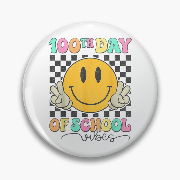 Item preview, 100th Day Of School Smiley Face Retro Vibes Design designed and sold by Creative Spark.