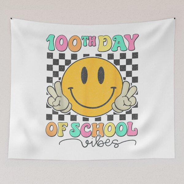 Item preview, 100th Day Of School Smiley Face Retro Vibes Design designed and sold by Creative Spark.