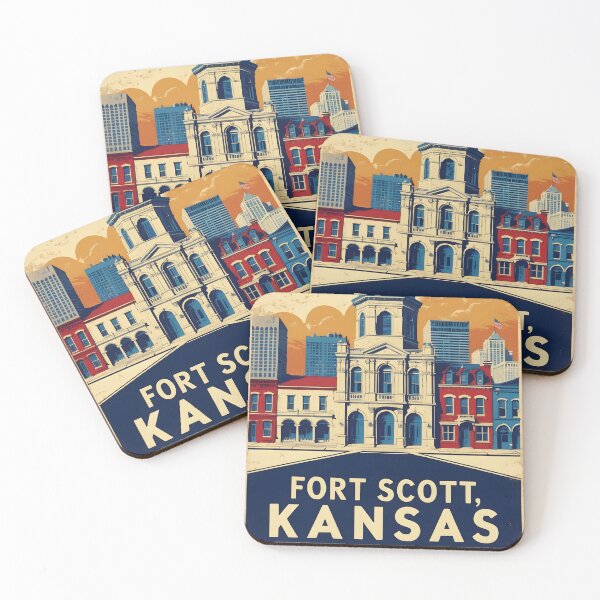 Item preview, Fort Scott Kansas 1950s USA Vintage Travel Tourism designed and sold by TravelersGems.