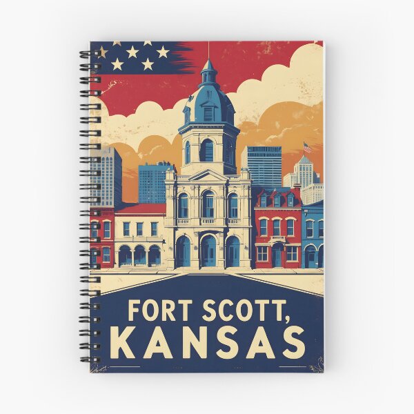 Item preview, Fort Scott Kansas 1950s USA Vintage Travel Tourism designed and sold by TravelersGems.
