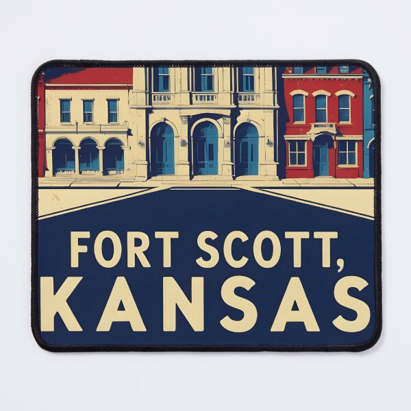 Item preview, Fort Scott Kansas 1950s USA Vintage Travel Tourism designed and sold by TravelersGems.
