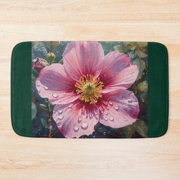 Item preview, Romantic Pink Flower with Raindrops designed and sold by andreavlad.