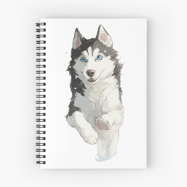 Item preview, Siberian Husky Running Sticker Snow Dog Blue Eyes Husky Mom Dad Energy Gift designed and sold by BrasilStickers.