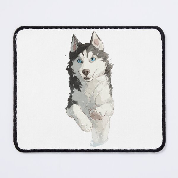 Item preview, Siberian Husky Running Sticker Snow Dog Blue Eyes Husky Mom Dad Energy Gift designed and sold by BrasilStickers.