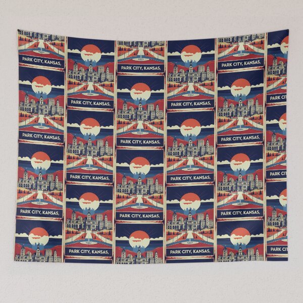 Item preview, Park City Kansas 1950s USA Vintage Travel Tourism designed and sold by TravelersGems.