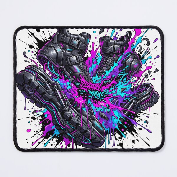 Item preview, Cyberpunk Techwear Sneakers: Neon Syndicate Edition designed and sold by OnikaD art.