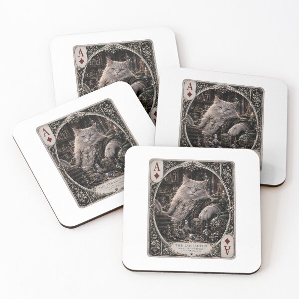 Item preview, The Dealmaker – Dark Luxury Poker Cat Playing Card designed and sold by LovelyCatGalaxy.