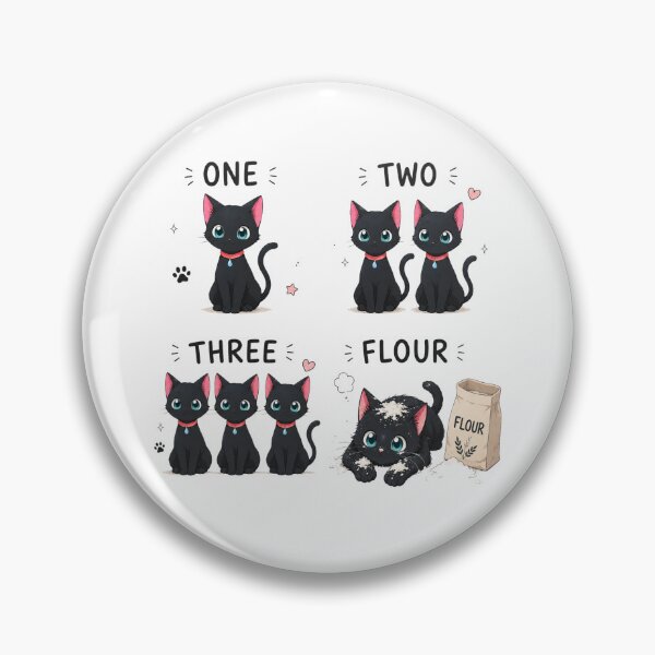 Item preview, Funny Black Cats kawaii manga style designed and sold by DuncanMaxStar .