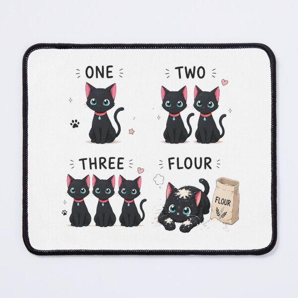 Item preview, Funny Black Cats kawaii manga style designed and sold by DuncanMaxStar .