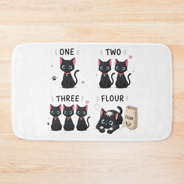 Item preview, Funny Black Cats kawaii manga style designed and sold by DuncanMaxStar .