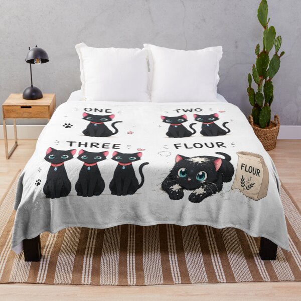 Item preview, Funny Black Cats kawaii manga style designed and sold by DuncanMaxStar .