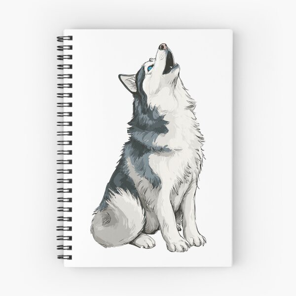 Item preview, Siberian Husky Howling Sticker Husky Mom Dad Gift Blue Eyes Dramatic Dog designed and sold by BrasilStickers.