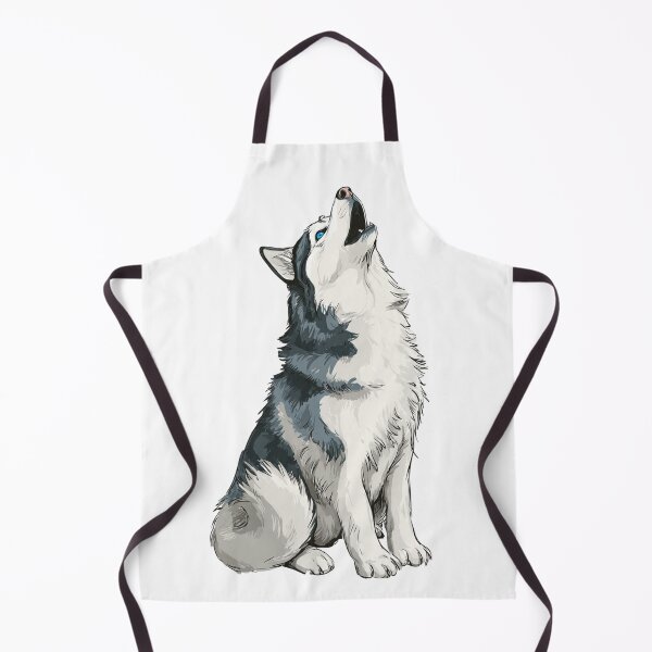 Item preview, Siberian Husky Howling Sticker Husky Mom Dad Gift Blue Eyes Dramatic Dog designed and sold by BrasilStickers.