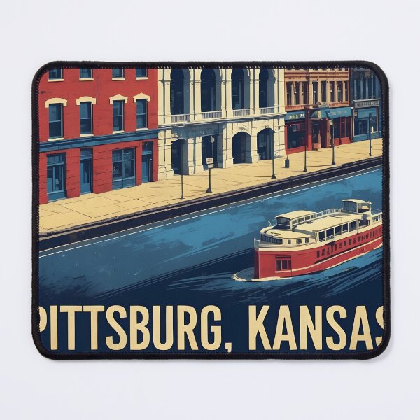 Item preview, Pittsburg Kansas 1950s USA Vintage Travel Tourism designed and sold by TravelersGems.