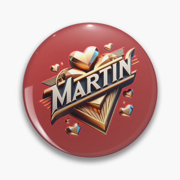 Item preview, Martin Name Art - 3D Gold Hearts Luxury Design designed and sold by Sir Martin.