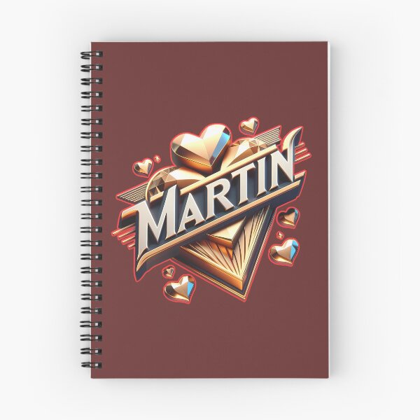 Item preview, Martin Name Art - 3D Gold Hearts Luxury Design designed and sold by Sir Martin.